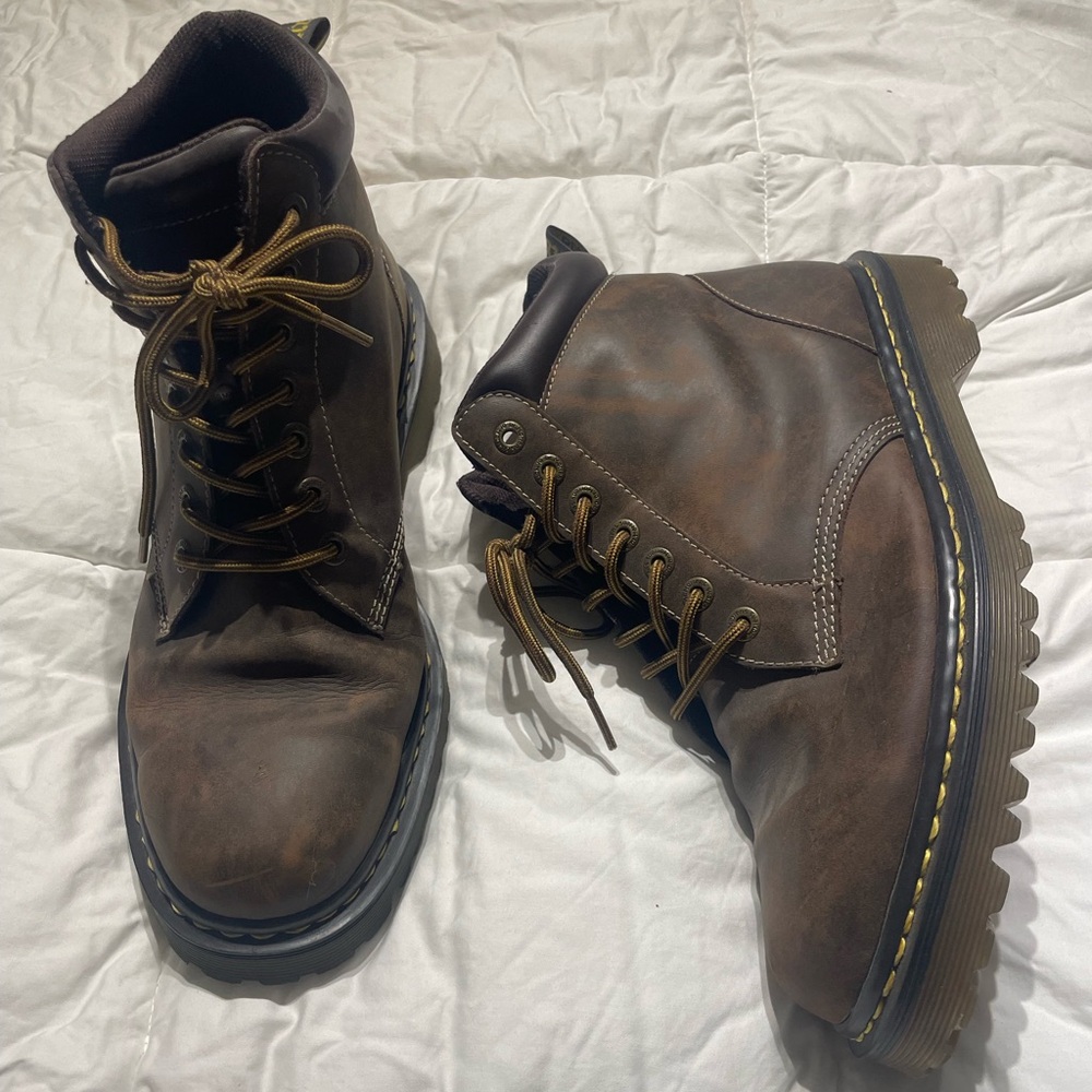 Doc Martin Denver Brown Leather Men's Boots Size 12